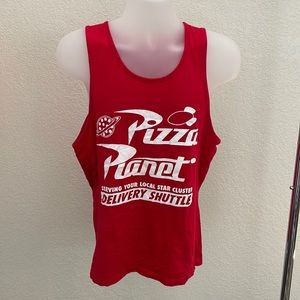 Disney mens pizza planet tank